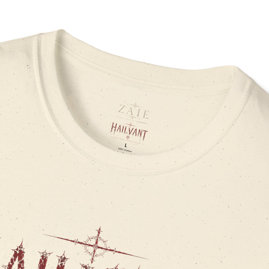 HailVant Graphic T-Shirt — Gothic Flame Backprint Tee