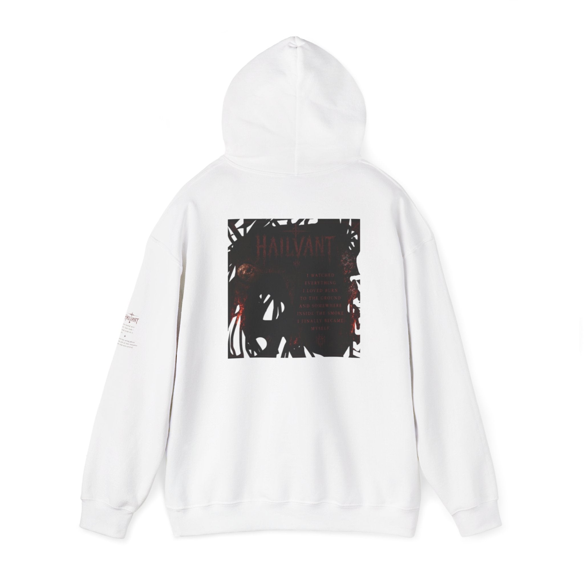 Hailvant Graphic Hoodie – Dark Gothic Band-Inspired Pullover