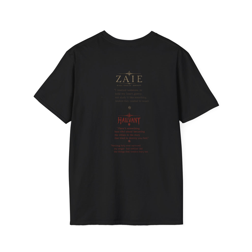 Zaie and Hailvant Band Tee — Vintage Gothic Logo Music T-Shirt