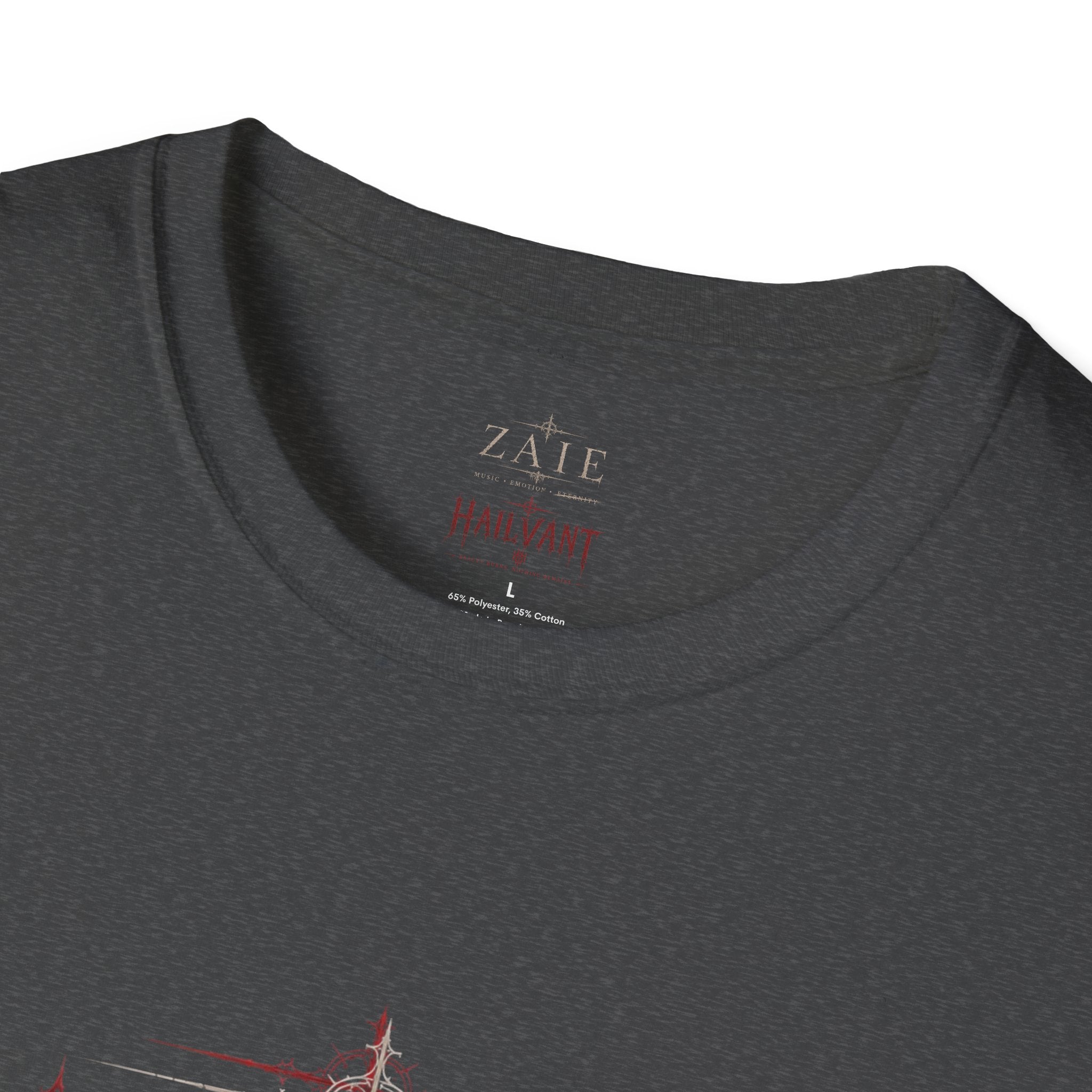 Zaie and Hailvant Band Tee — Vintage Gothic Logo Music T-Shirt