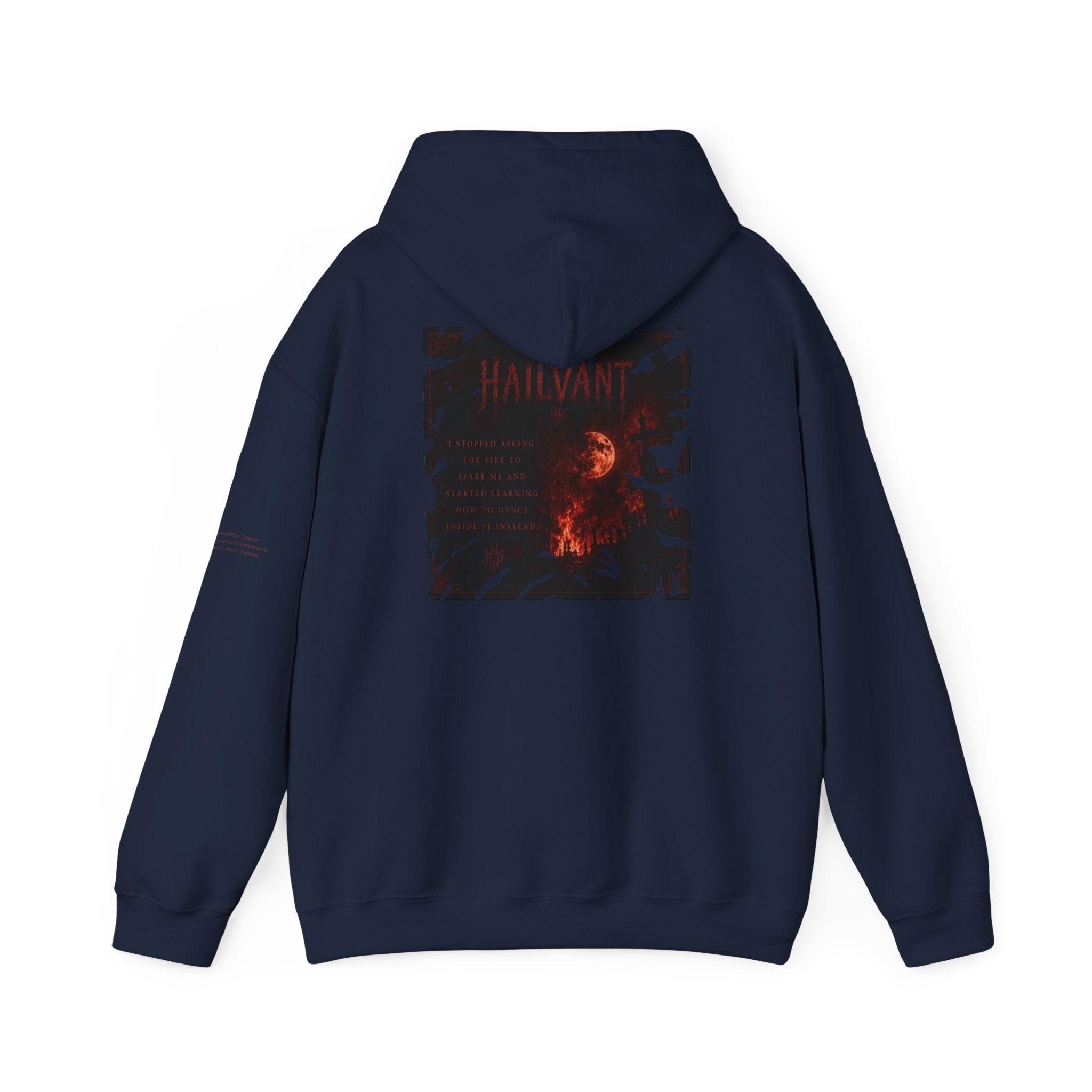 Hoodie — Hailvant Logo Graphic with Side Quote