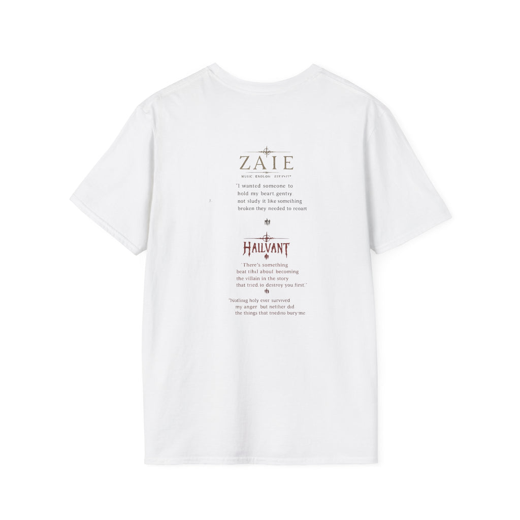 Zaie and Hailvant Band Tee — Vintage Gothic Logo Music T-Shirt