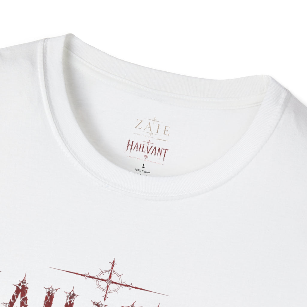 HailVant Graphic T-Shirt — Gothic Flame Backprint Tee