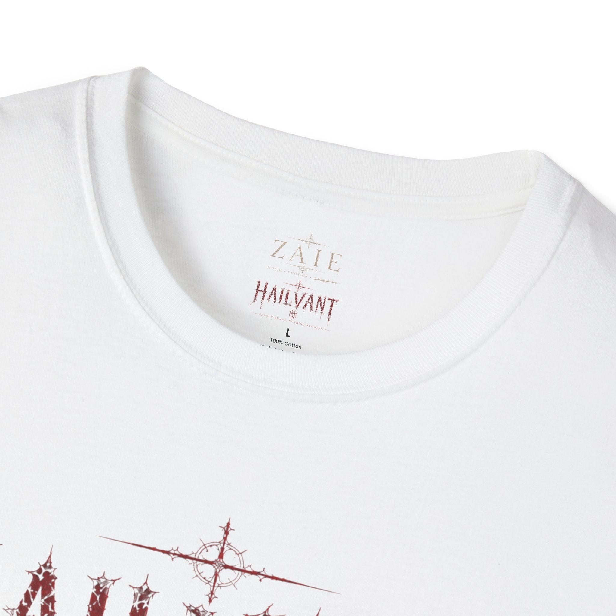 HailVant Graphic T-Shirt — Gothic Flame Backprint Tee
