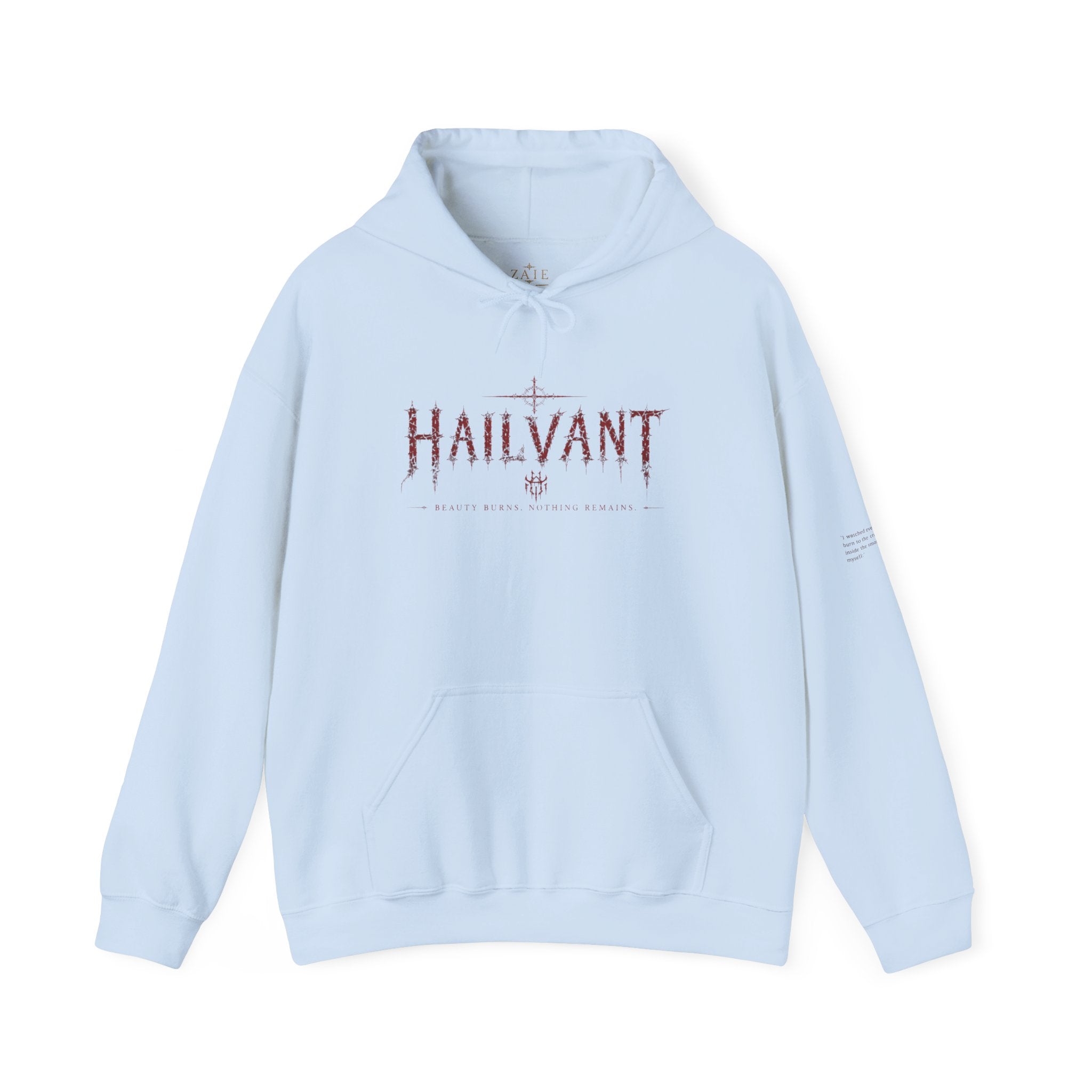 Hoodie — Hailvant Logo Graphic with Side Quote