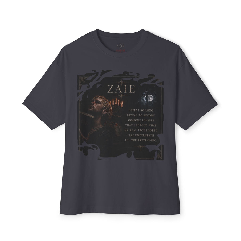 ZAIE Artistic Photo Graphic Tee — Vintage Poem Design