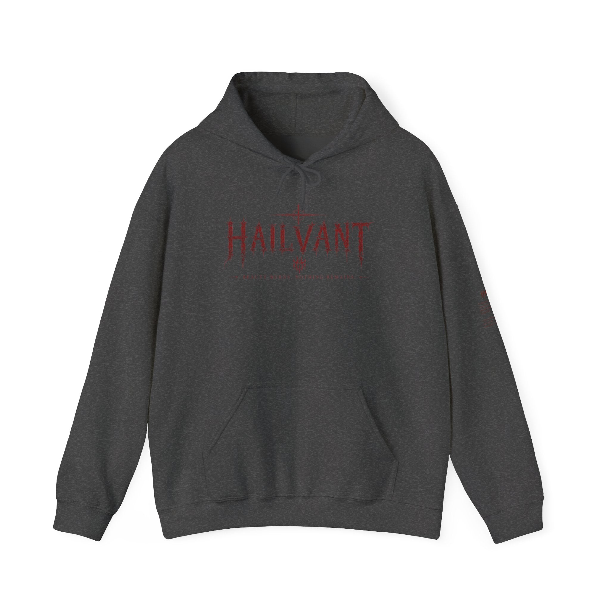 Hailvant Graphic Hoodie – Dark Gothic Band-Inspired Pullover