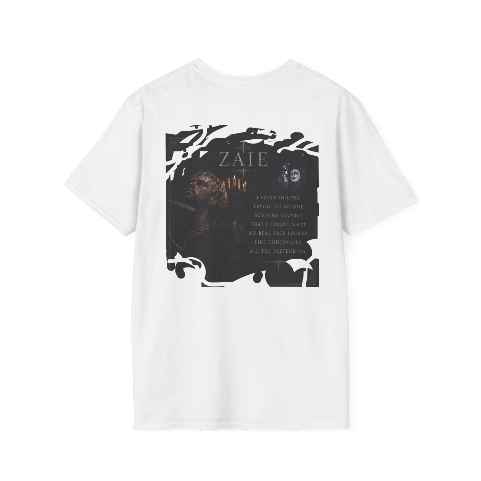 T-Shirt — Custom Memorial Photo Poem Back Print (Personalized Name & Verse)