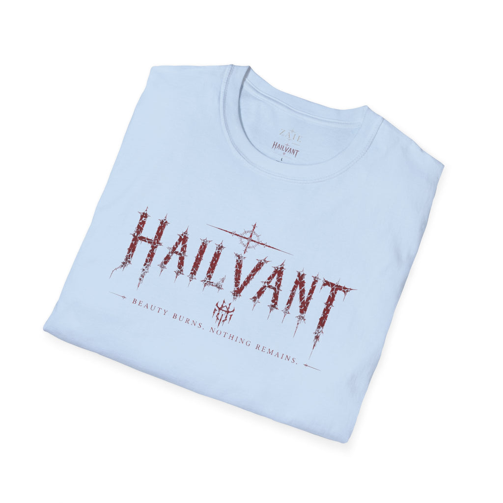 HailVant Graphic T-Shirt — Gothic Flame Backprint Tee