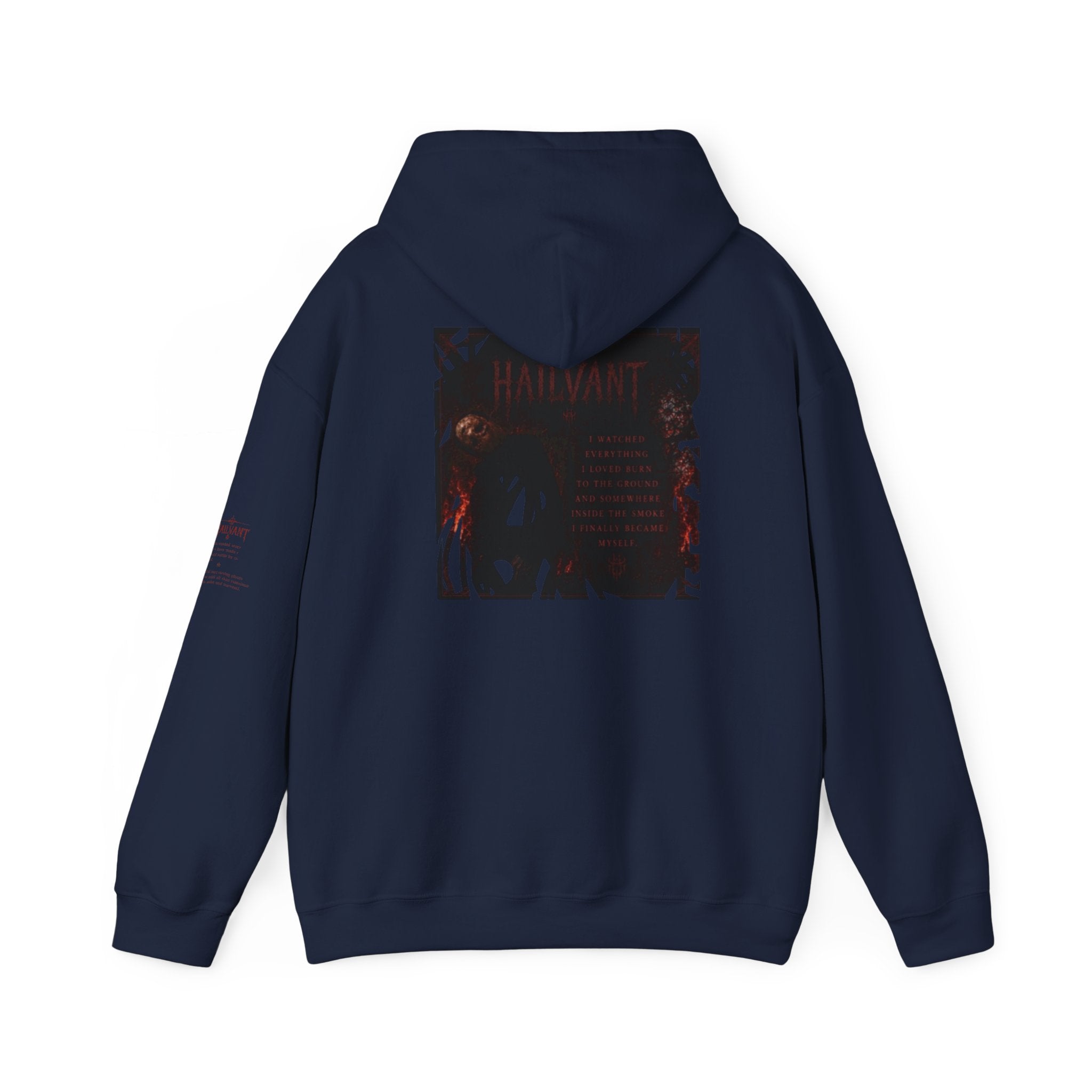 Hailvant Graphic Hoodie – Dark Gothic Band-Inspired Pullover