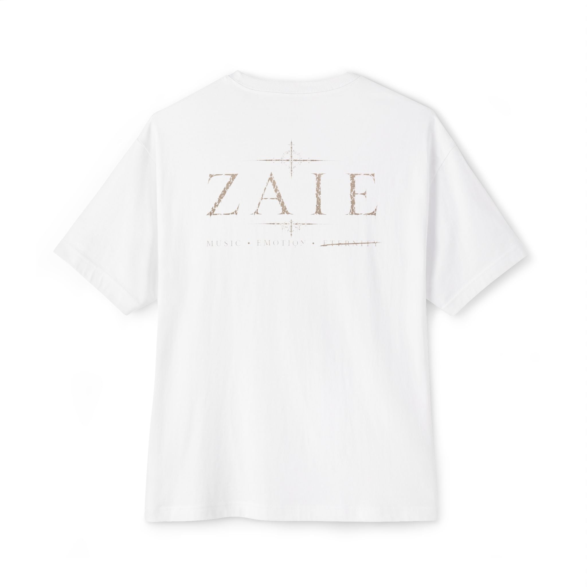 ZAIE Artistic Photo Graphic Tee — Vintage Poem Design