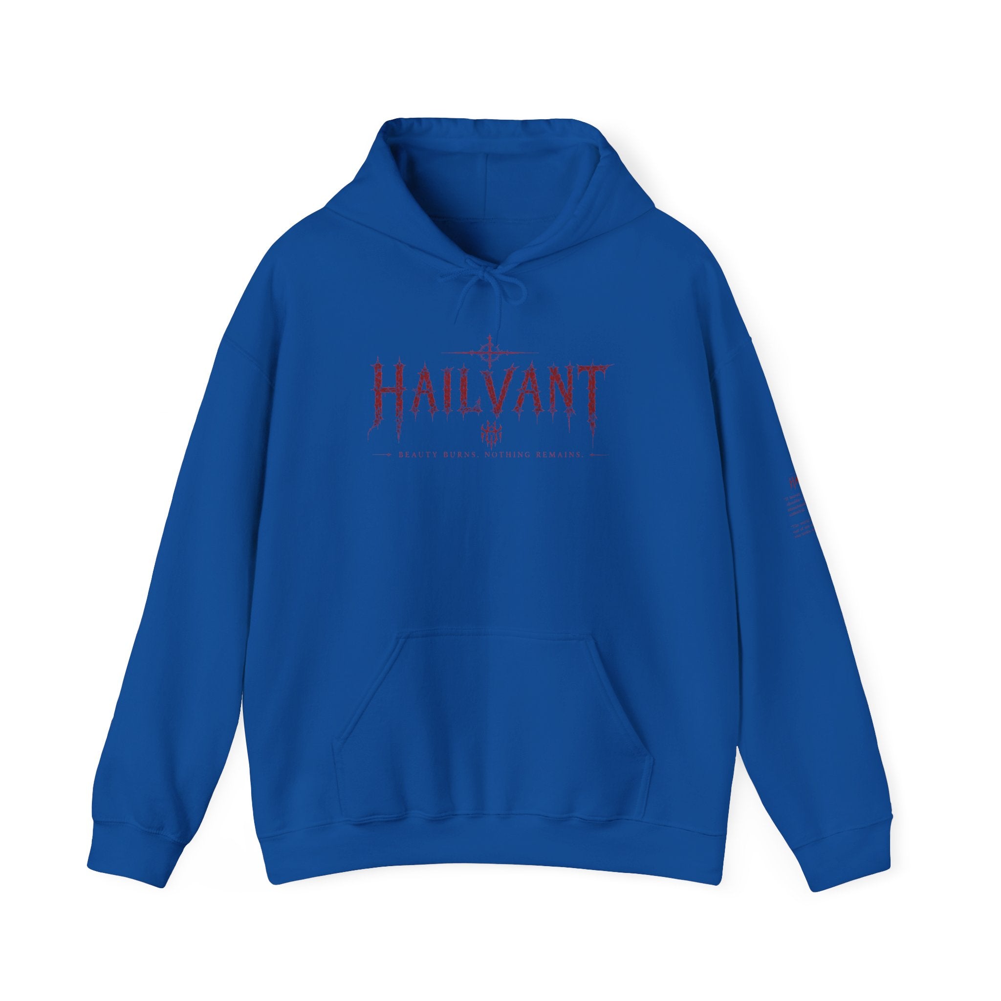 Hailvant Graphic Hoodie – Dark Gothic Band-Inspired Pullover