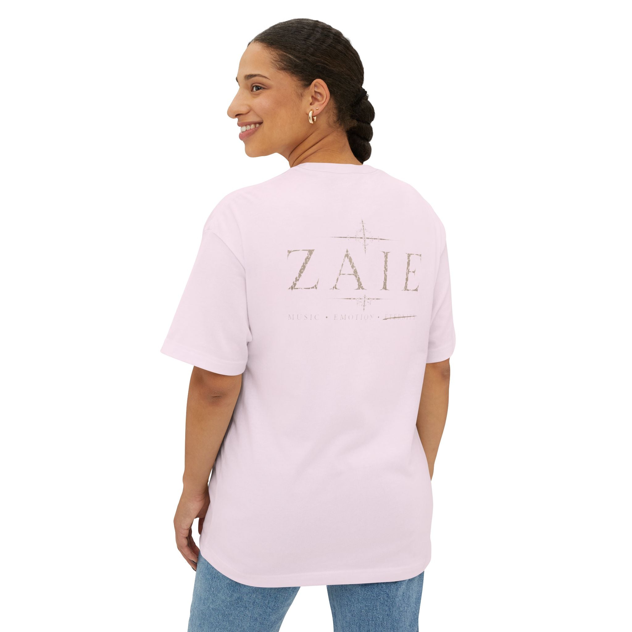 ZAIE Artistic Photo Graphic Tee — Vintage Poem Design