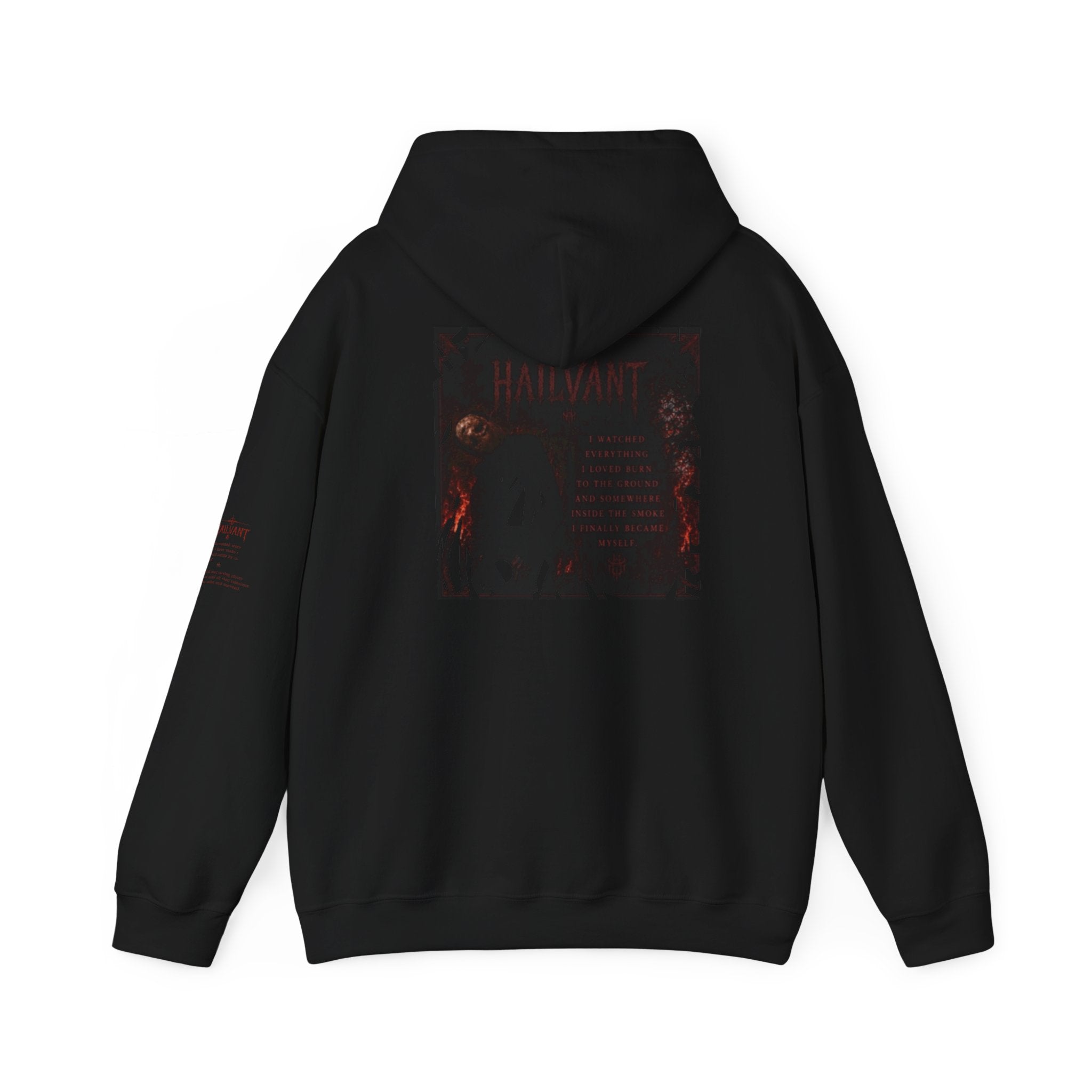Hailvant Graphic Hoodie – Dark Gothic Band-Inspired Pullover