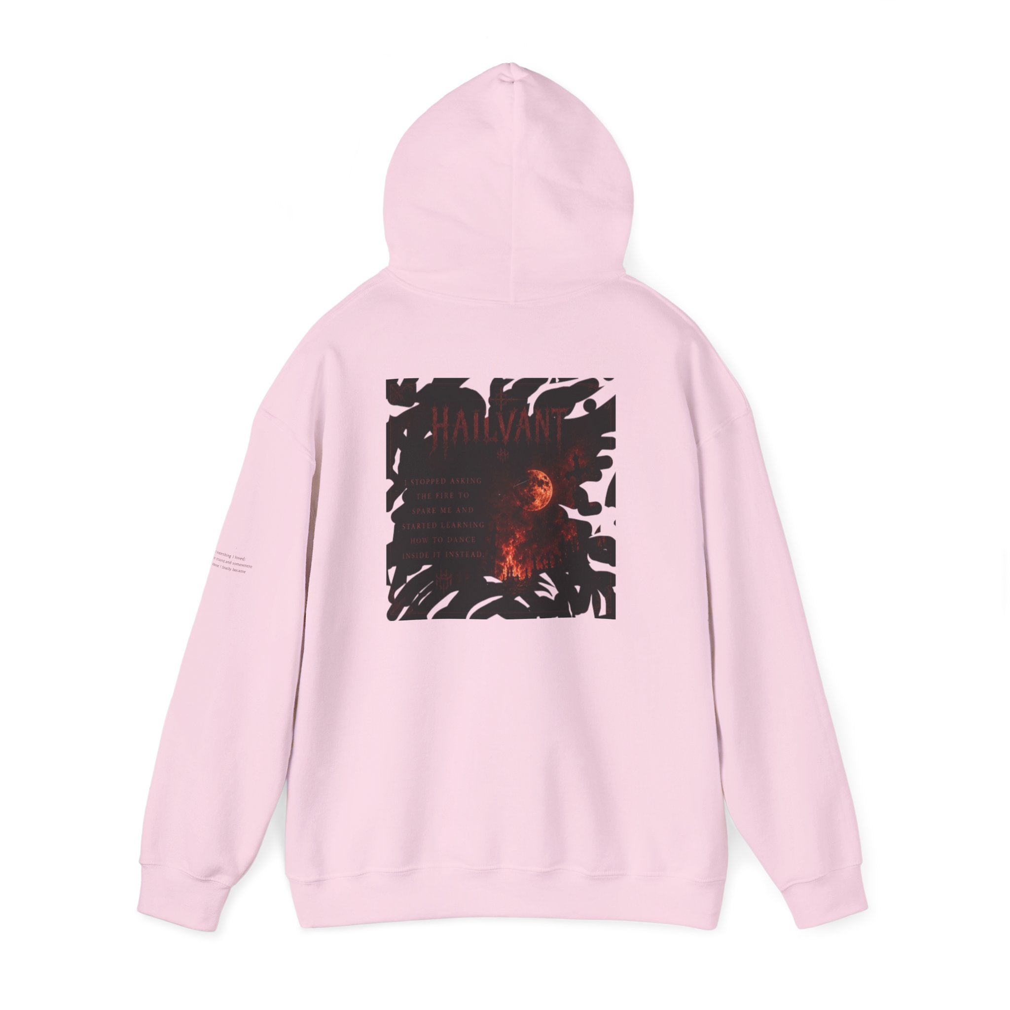 Hoodie — Hailvant Logo Graphic with Side Quote