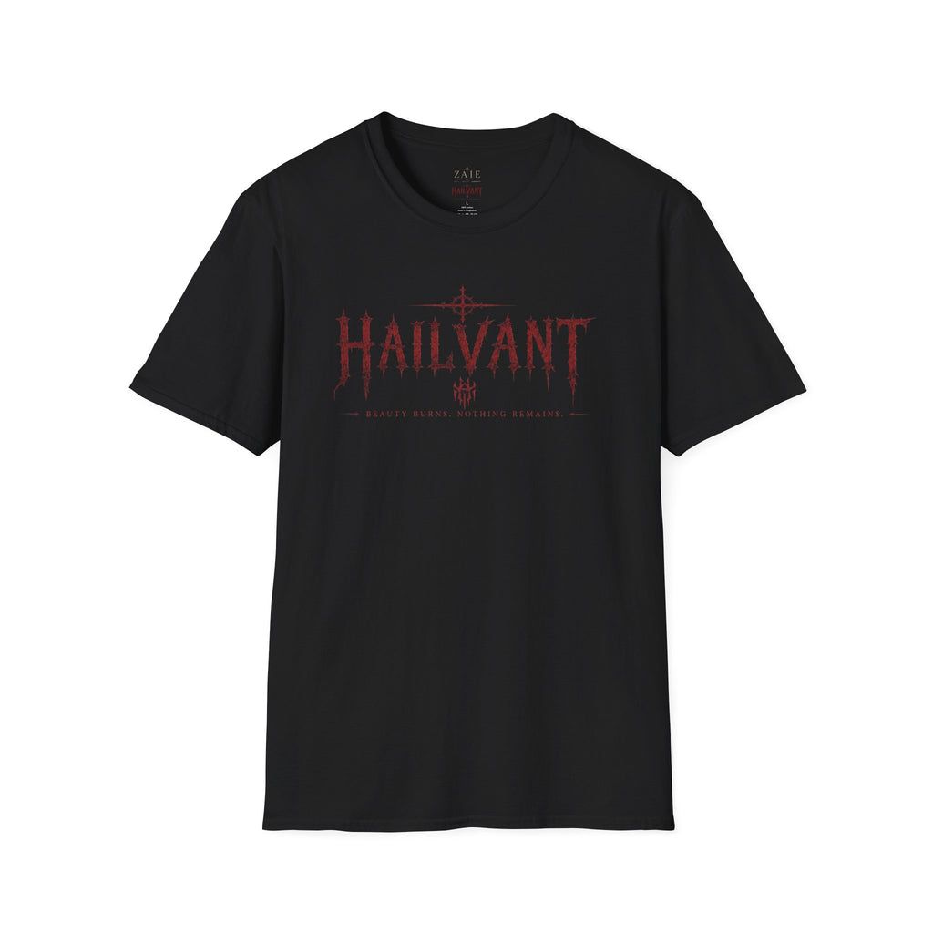 HailVant Graphic T-Shirt — Gothic Flame Backprint Tee