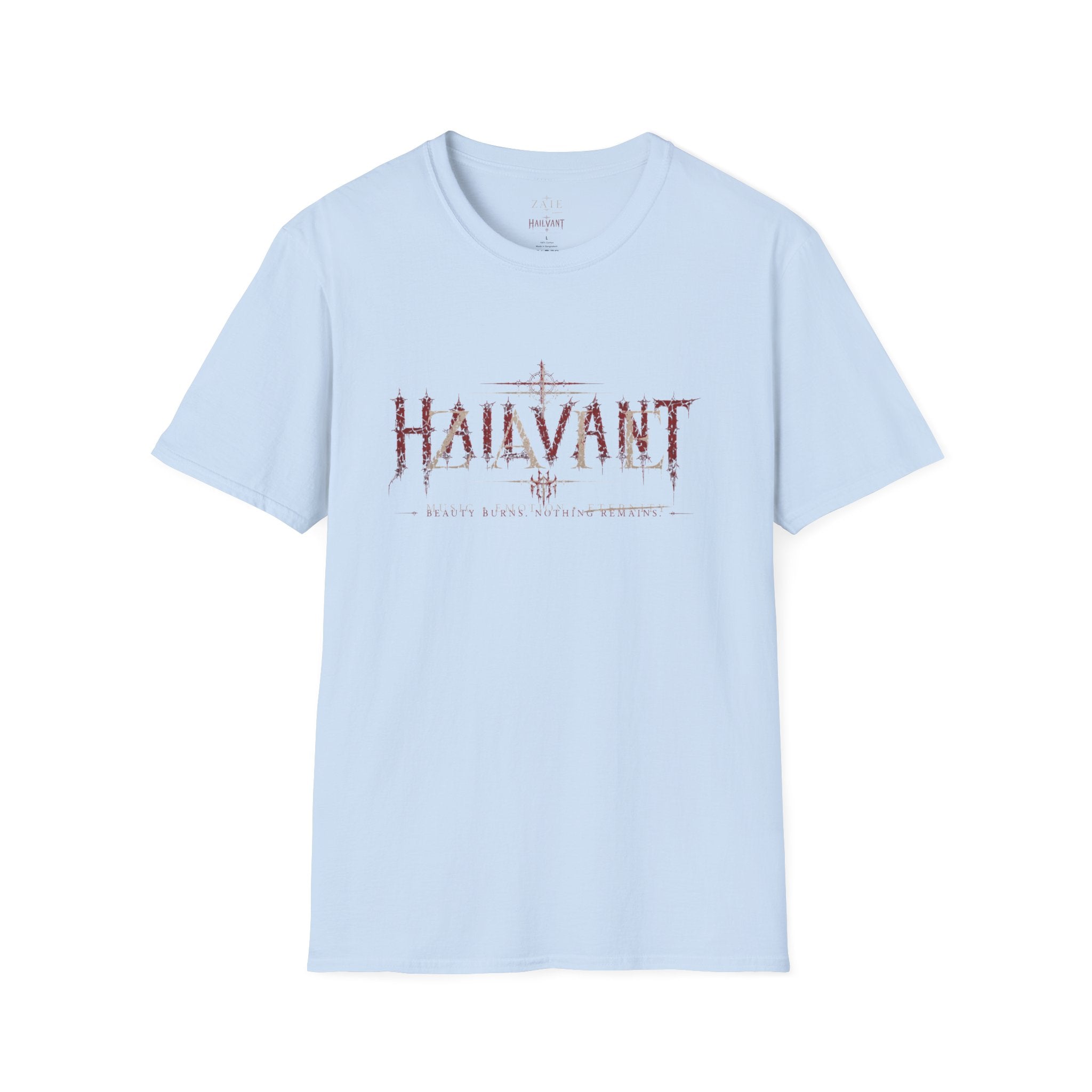 Zaie and Hailvant Band Tee — Vintage Gothic Logo Music T-Shirt