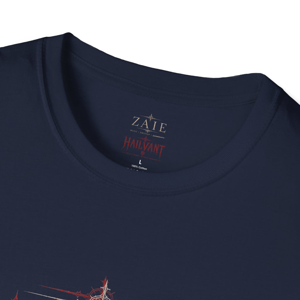 Zaie and Hailvant Band Tee — Vintage Gothic Logo Music T-Shirt
