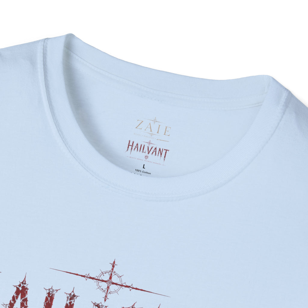HailVant Graphic T-Shirt — Gothic Flame Backprint Tee
