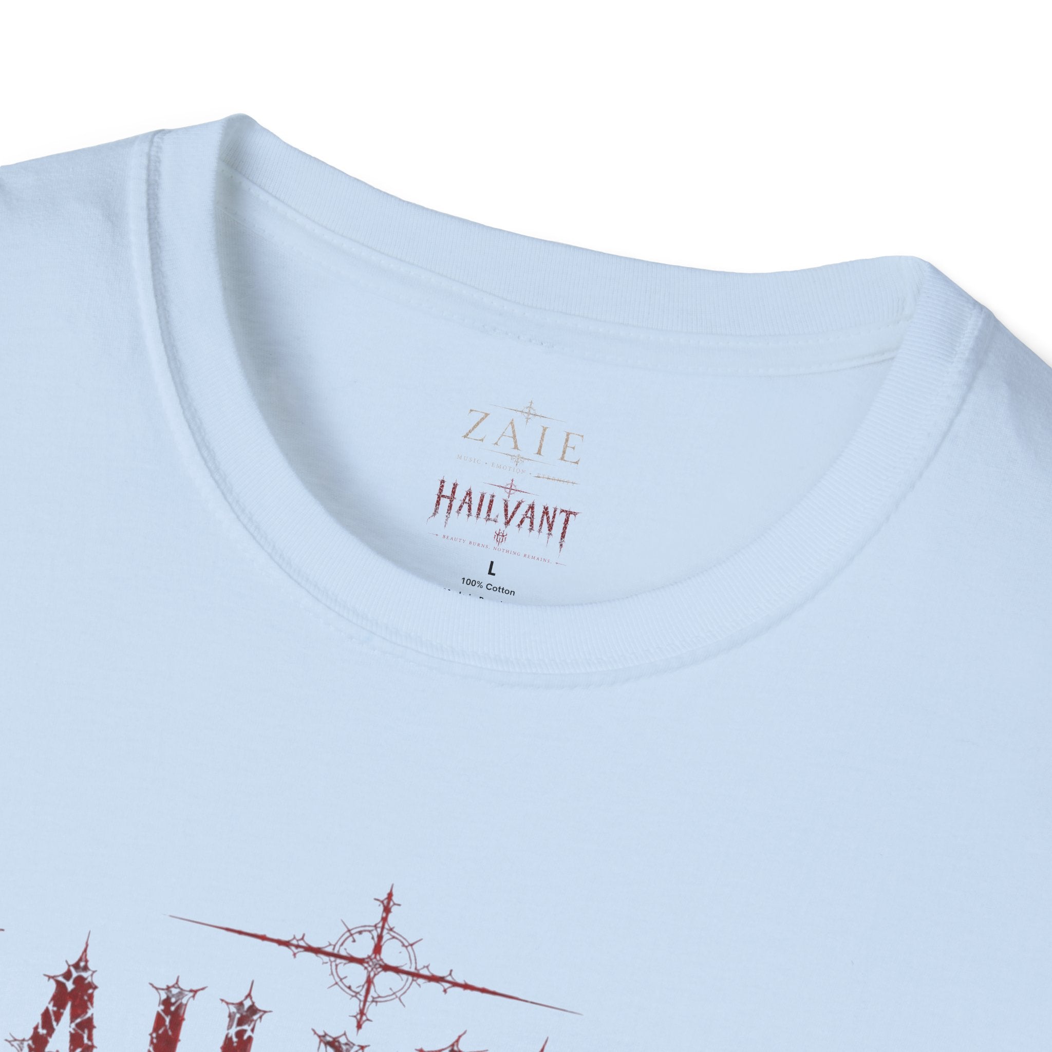 HailVant Graphic T-Shirt — Gothic Flame Backprint Tee