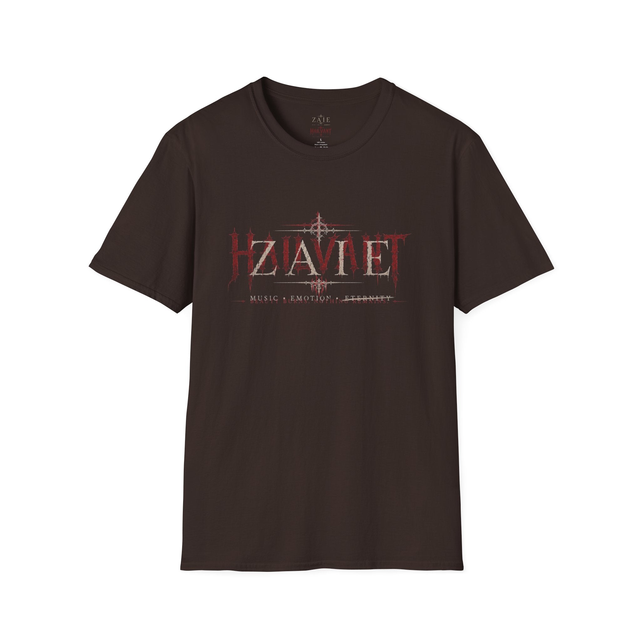 Zaie and Hailvant Band Tee — Vintage Gothic Logo Music T-Shirt
