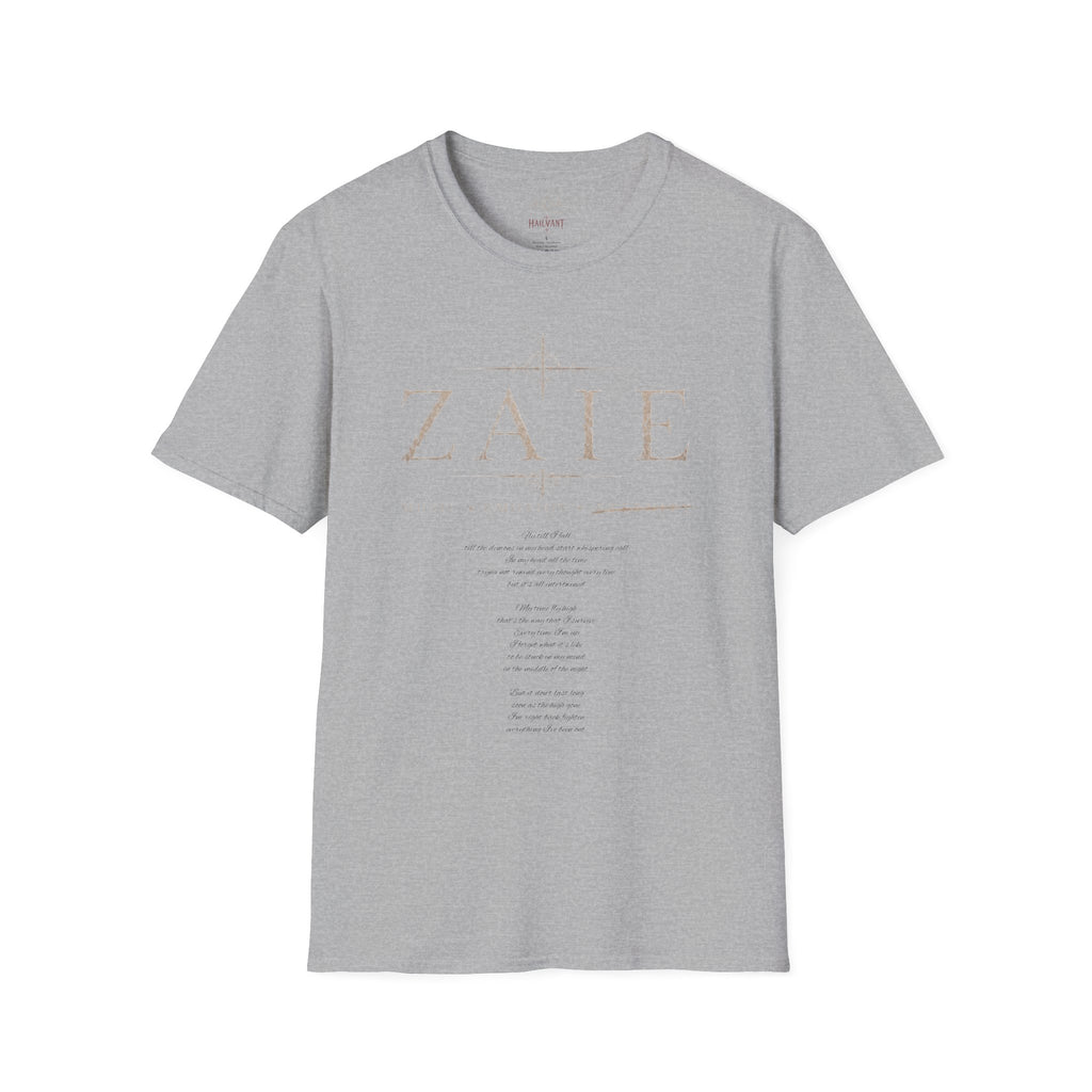 T-Shirt — Custom Memorial Photo Poem Back Print (Personalized Name & Verse)