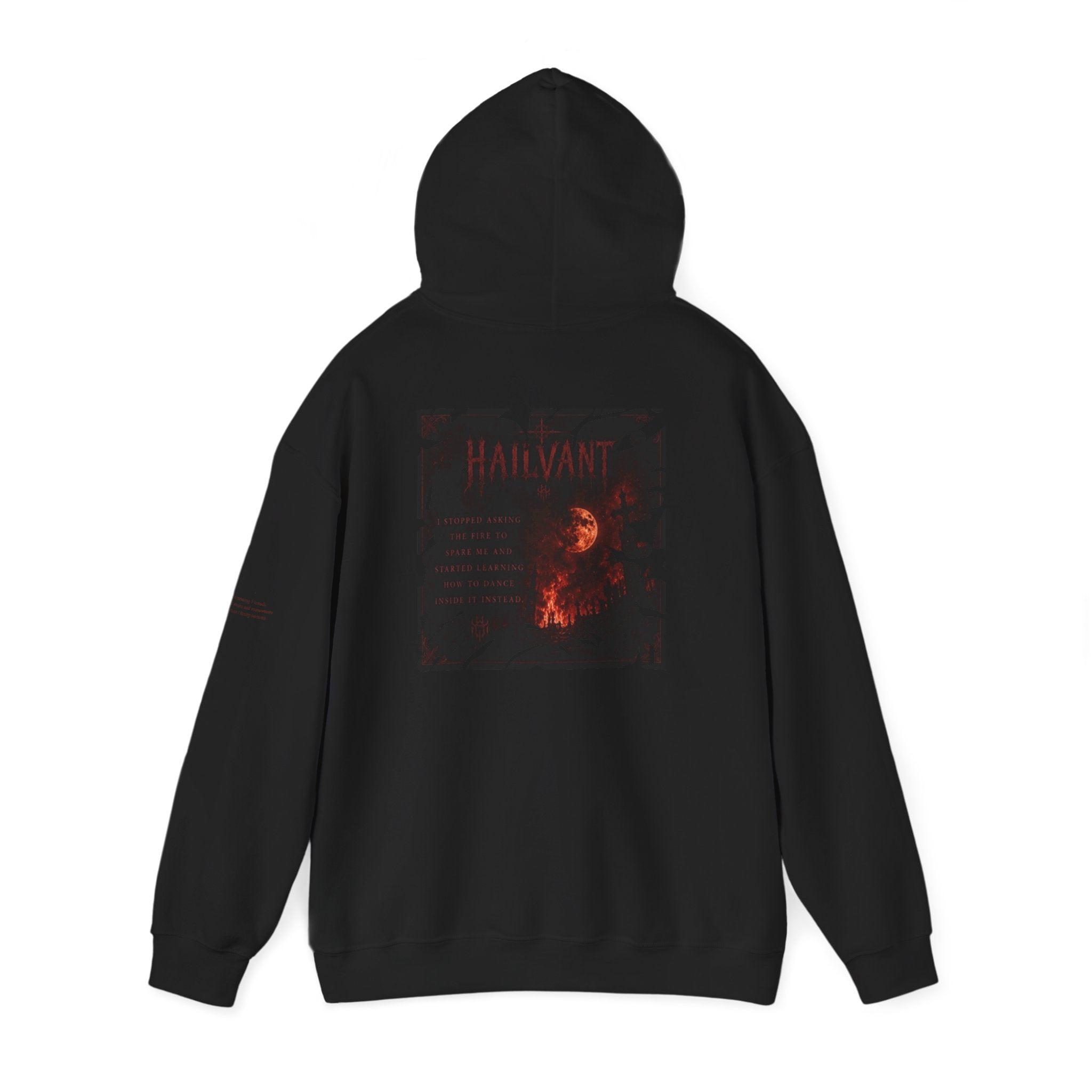Hoodie — Hailvant Logo Graphic with Side Quote