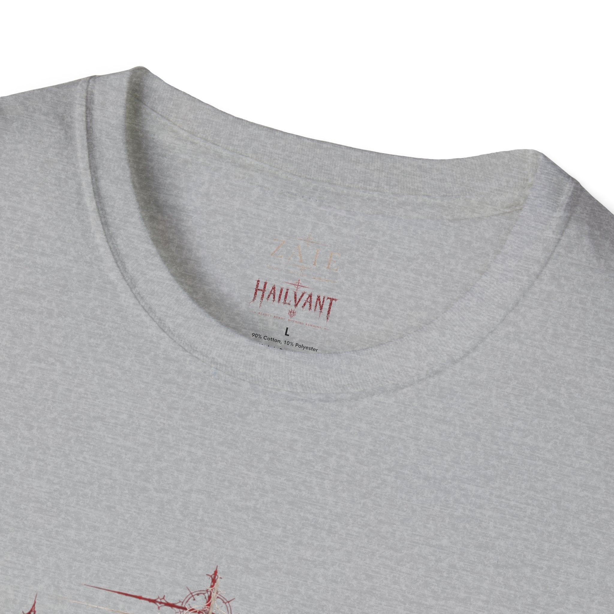 Zaie and Hailvant Band Tee — Vintage Gothic Logo Music T-Shirt