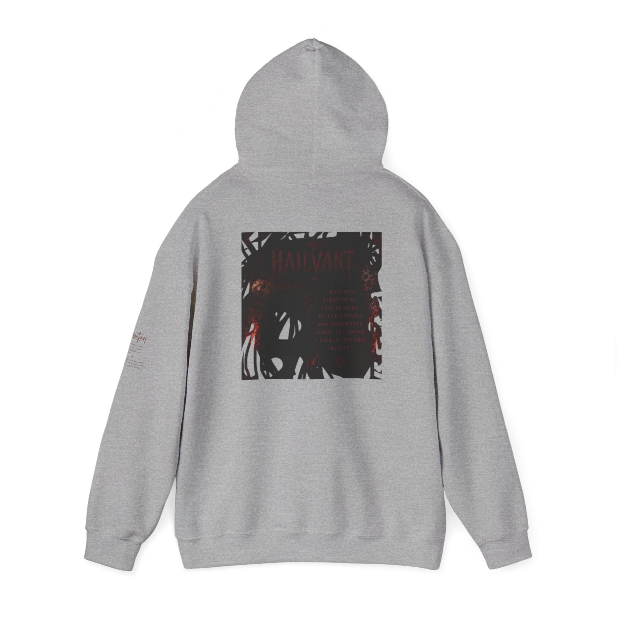 Hailvant Graphic Hoodie – Dark Gothic Band-Inspired Pullover