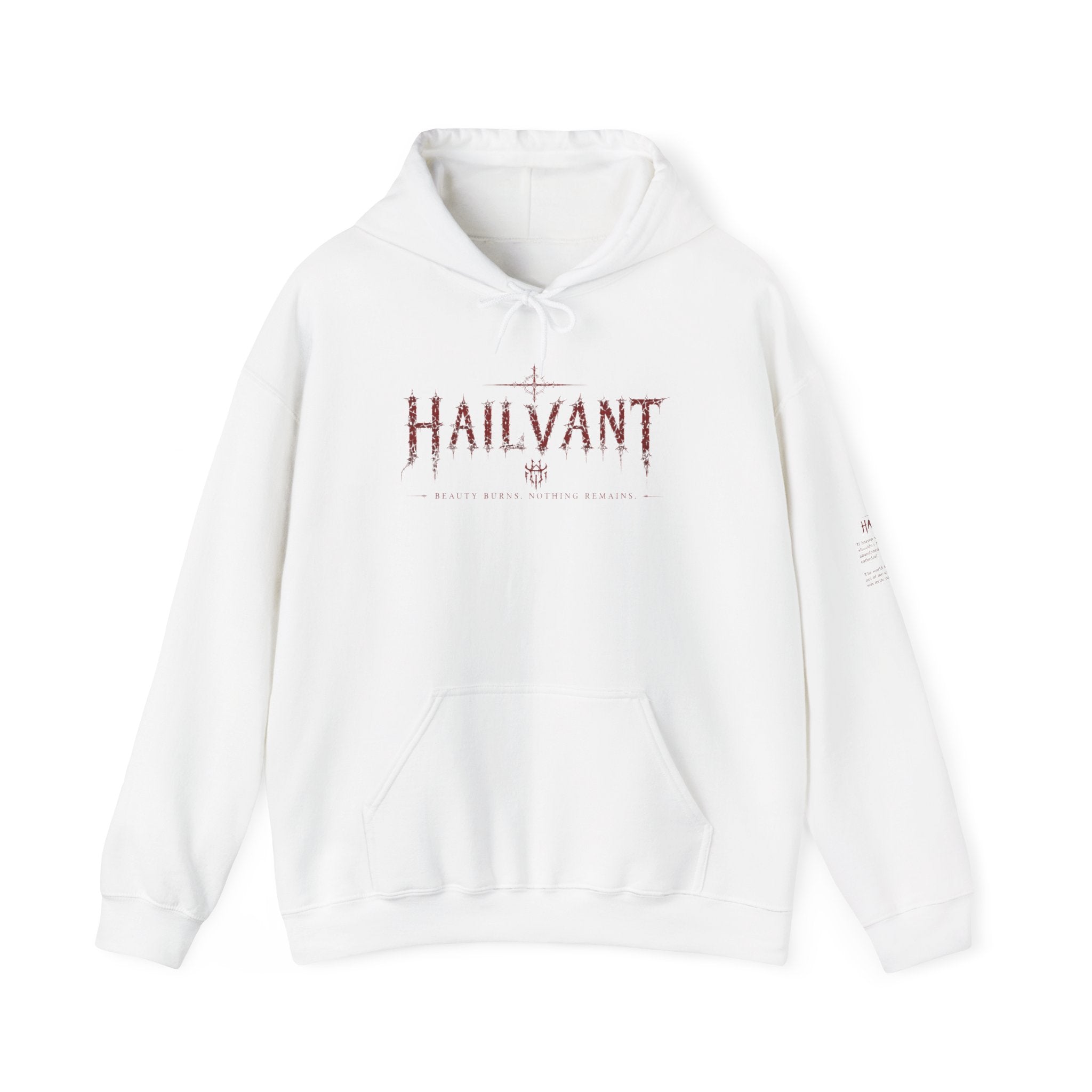 Hailvant Graphic Hoodie – Dark Gothic Band-Inspired Pullover