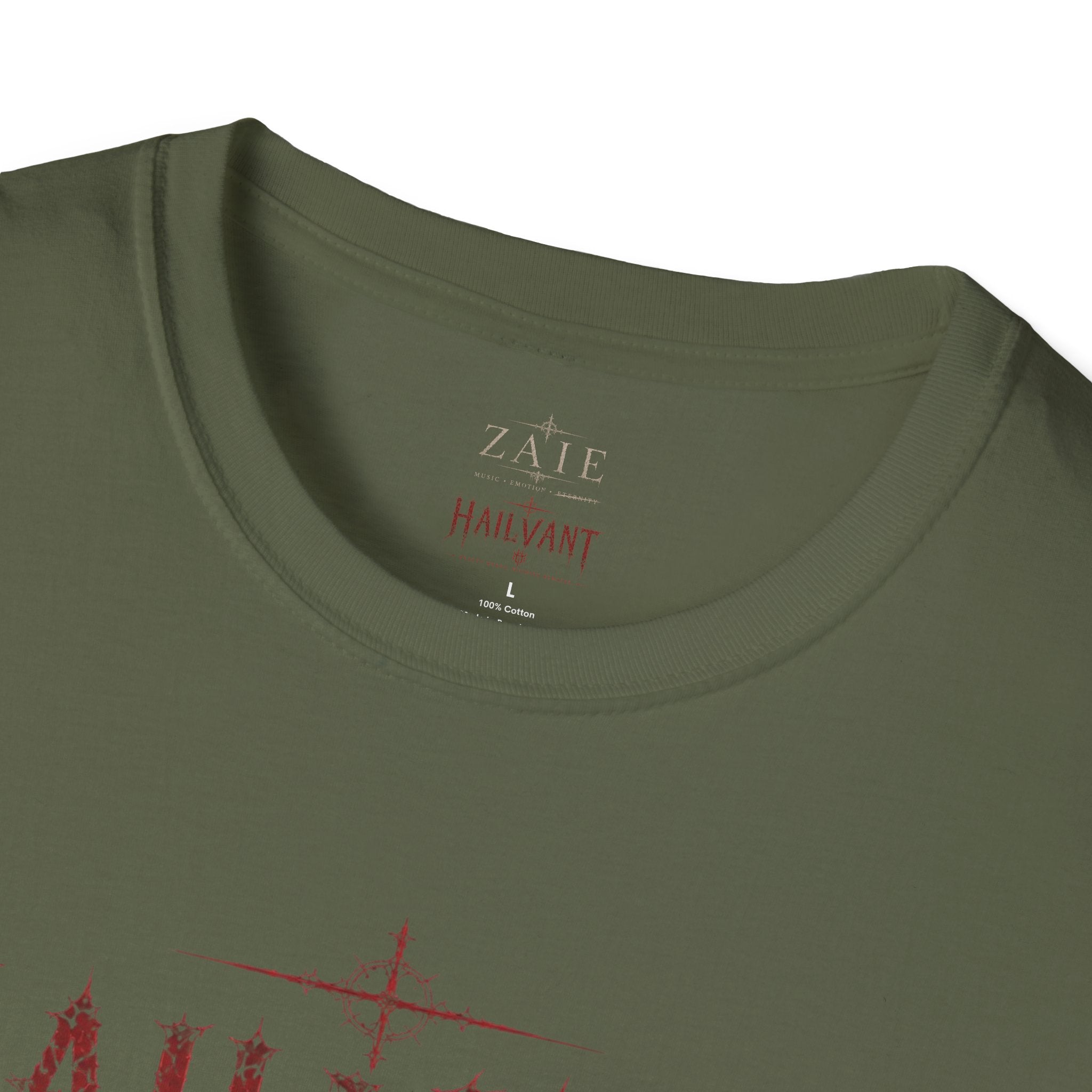HailVant Graphic T-Shirt — Gothic Flame Backprint Tee