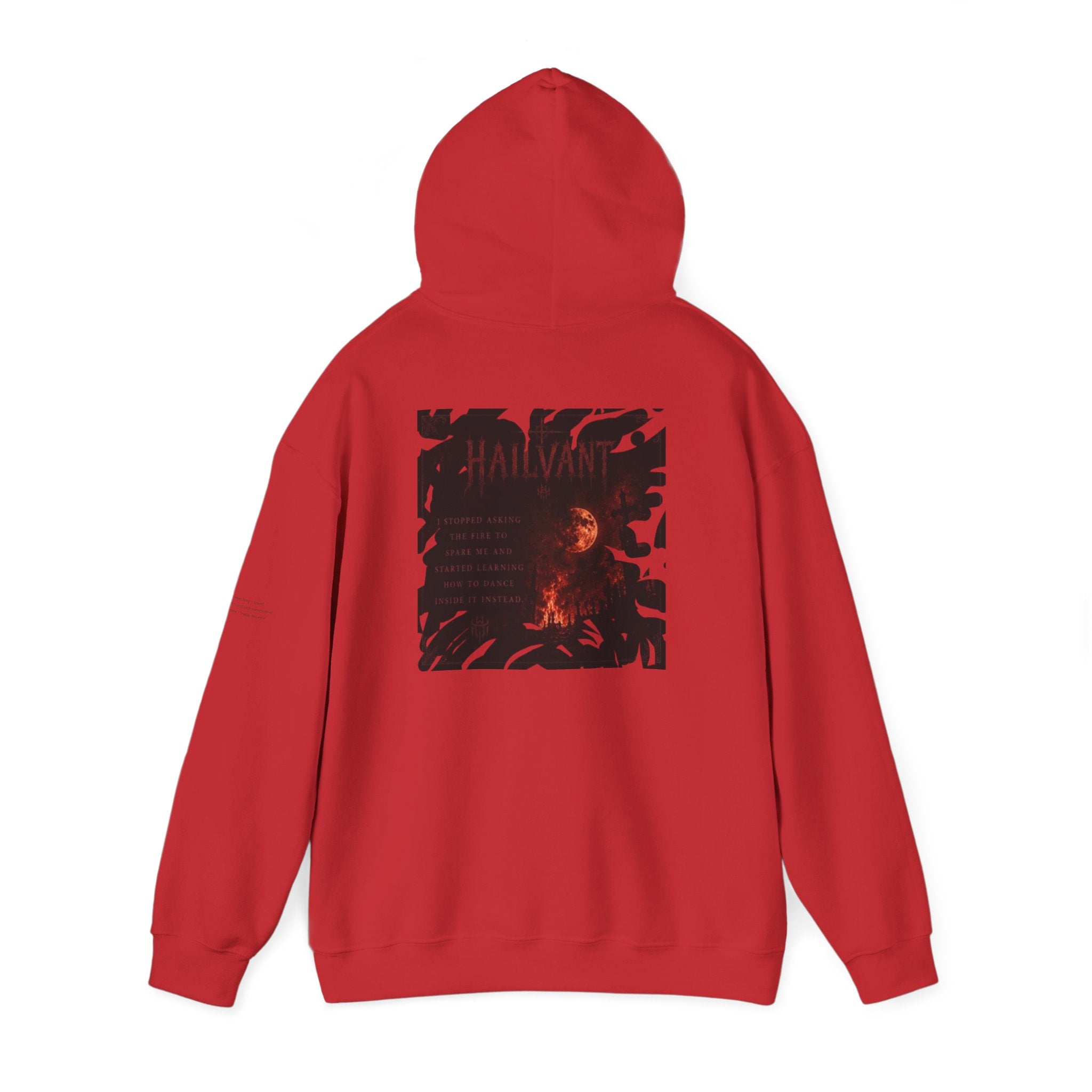 Hoodie — Hailvant Logo Graphic with Side Quote