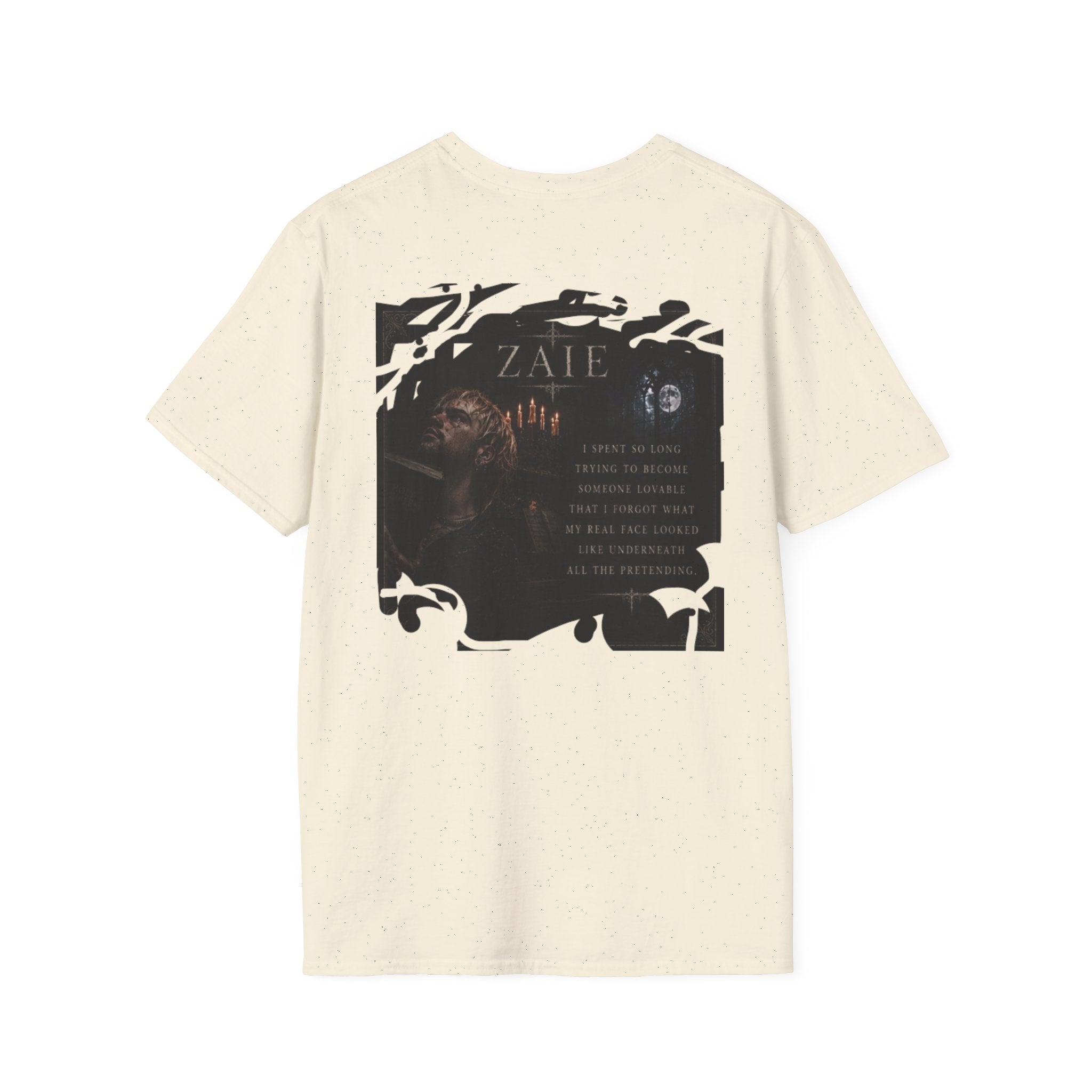 T-Shirt — Custom Memorial Photo Poem Back Print (Personalized Name & Verse)