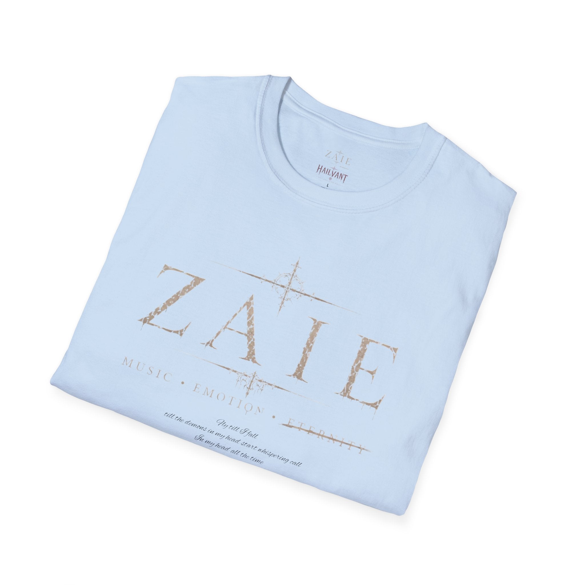 T-Shirt — Custom Memorial Photo Poem Back Print (Personalized Name & Verse)