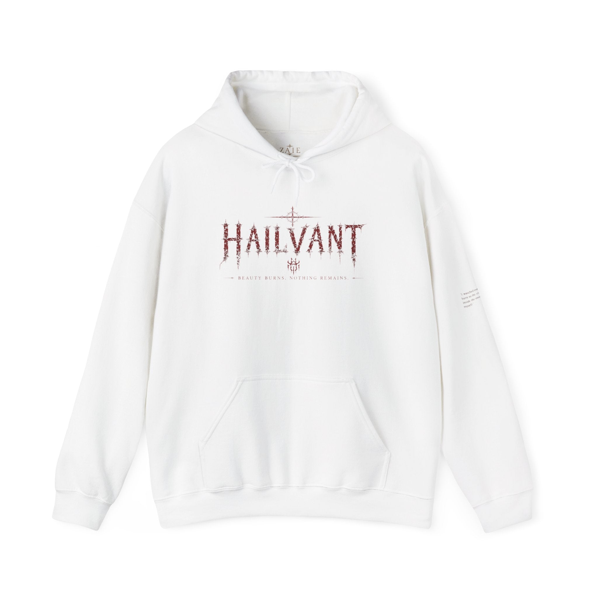Hoodie — Hailvant Logo Graphic with Side Quote