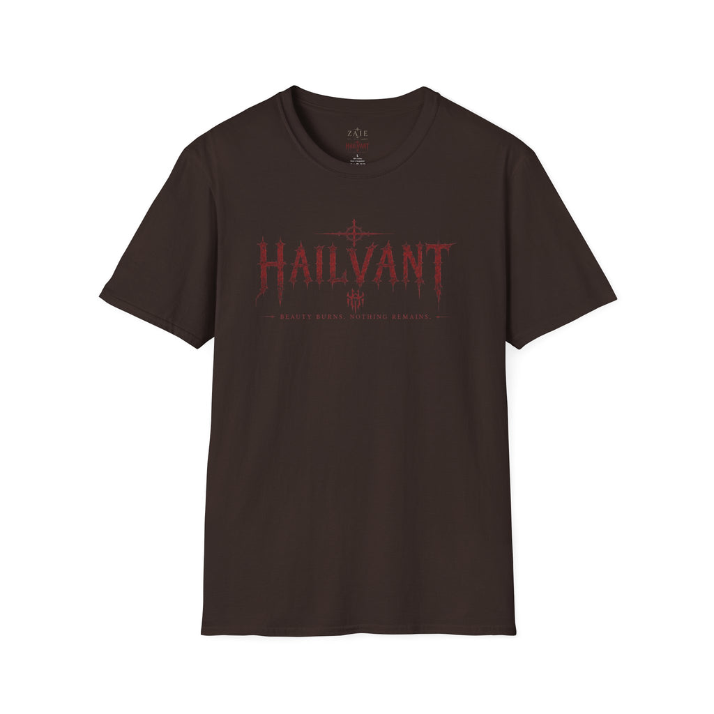 HailVant Graphic T-Shirt — Gothic Flame Backprint Tee