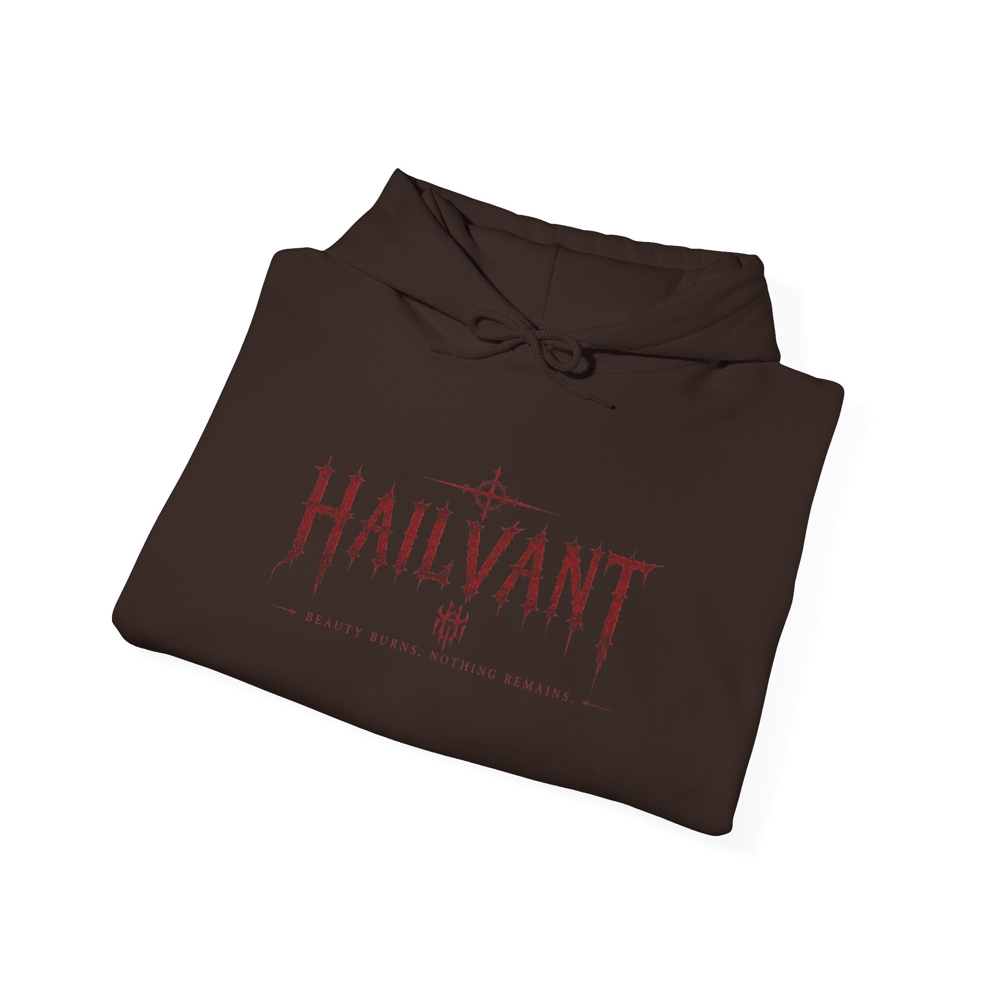 Hoodie — Hailvant Logo Graphic with Side Quote