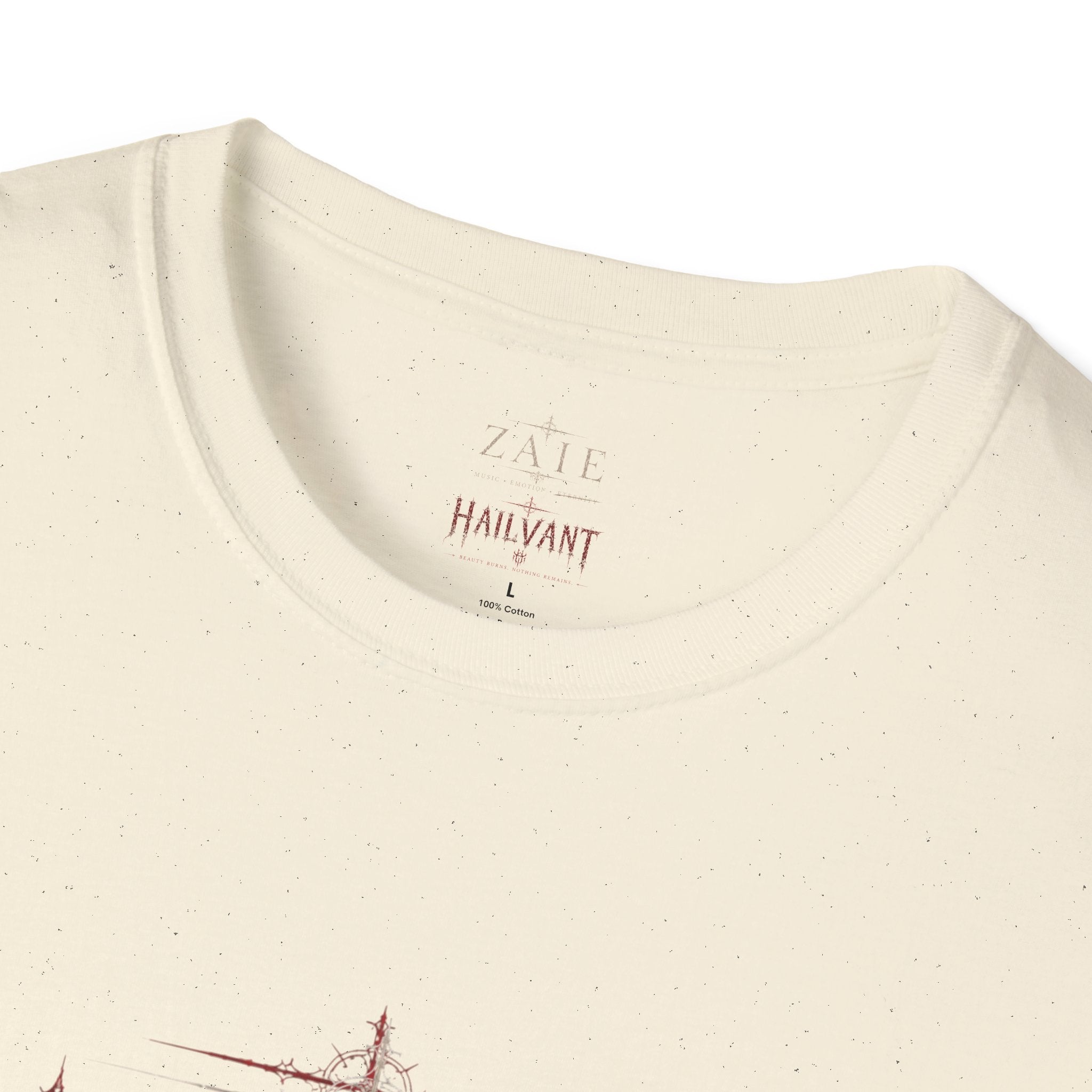 Zaie and Hailvant Band Tee — Vintage Gothic Logo Music T-Shirt