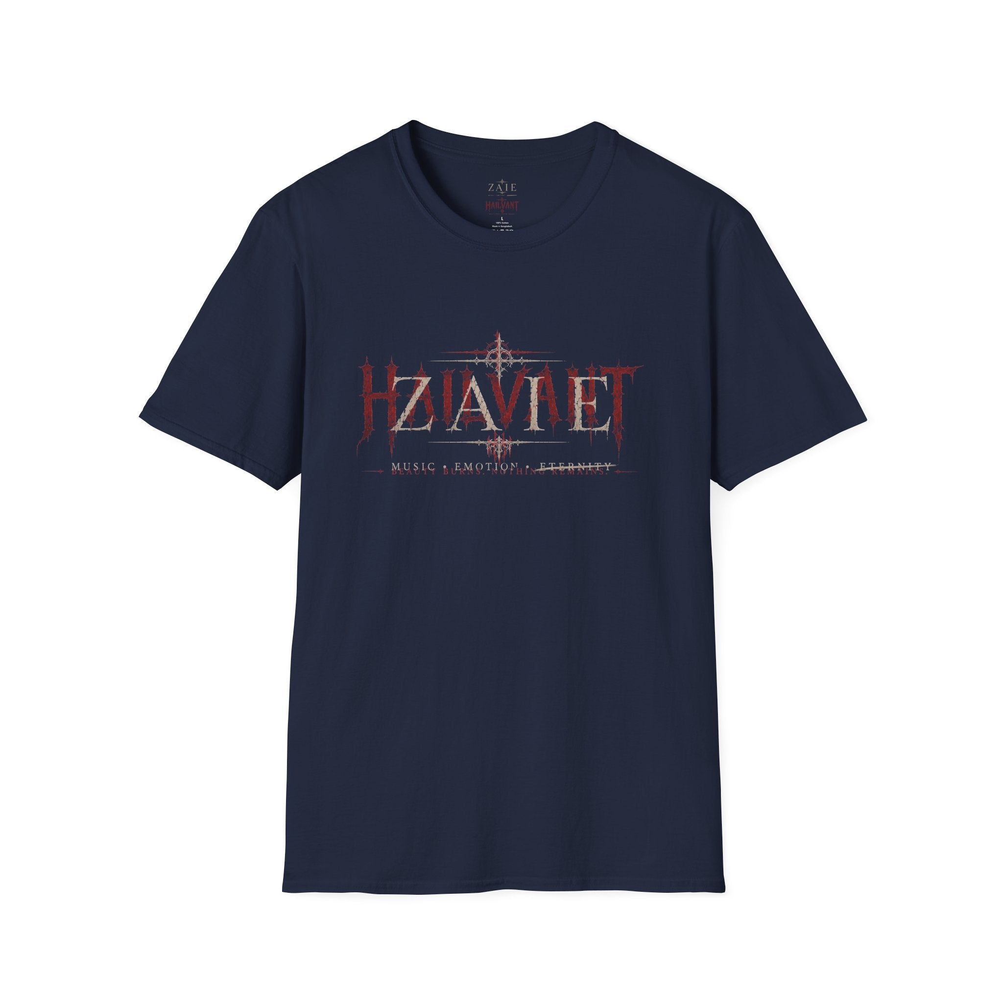 Zaie and Hailvant Band Tee — Vintage Gothic Logo Music T-Shirt