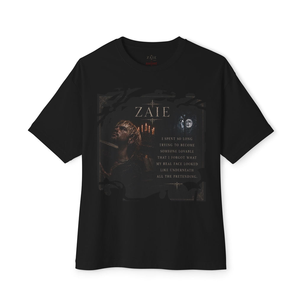 ZAIE Artistic Photo Graphic Tee — Vintage Poem Design