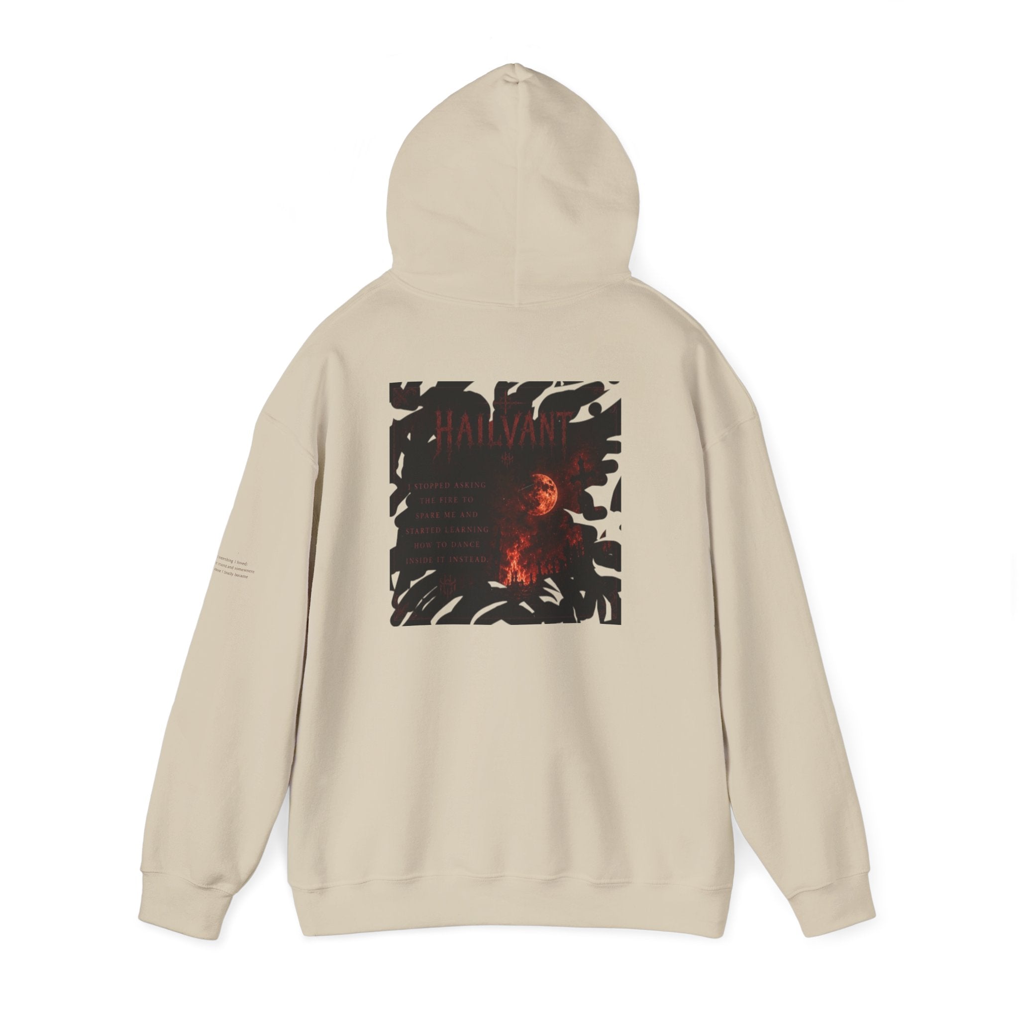 Hoodie — Hailvant Logo Graphic with Side Quote