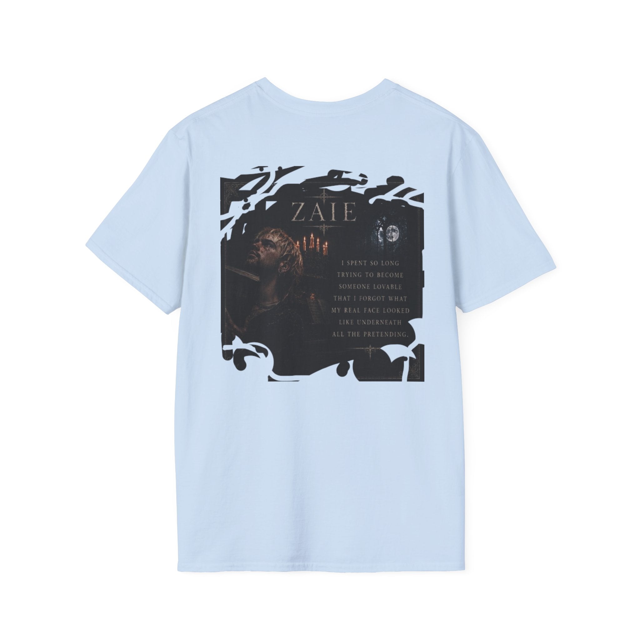T-Shirt — Custom Memorial Photo Poem Back Print (Personalized Name & Verse)