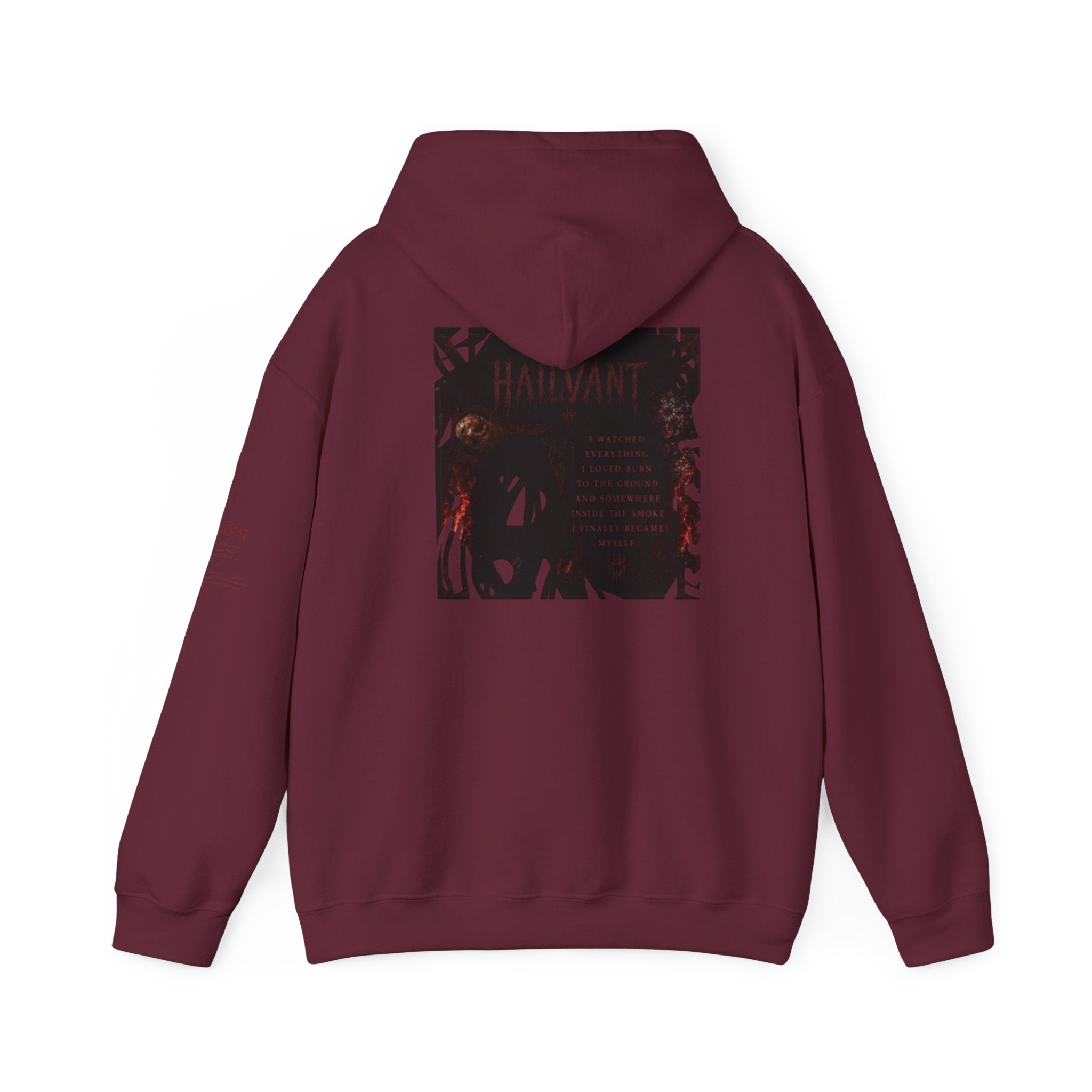 Hailvant Graphic Hoodie – Dark Gothic Band-Inspired Pullover