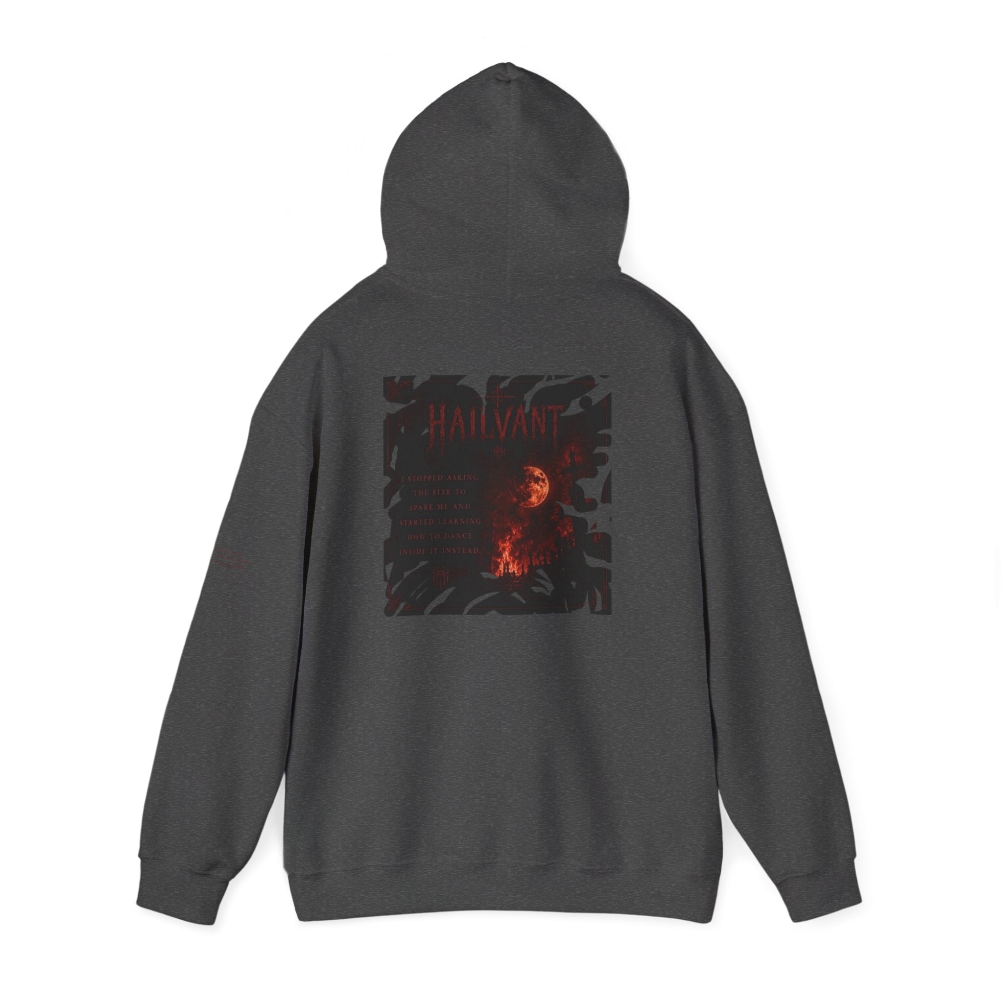 Hoodie — Hailvant Logo Graphic with Side Quote