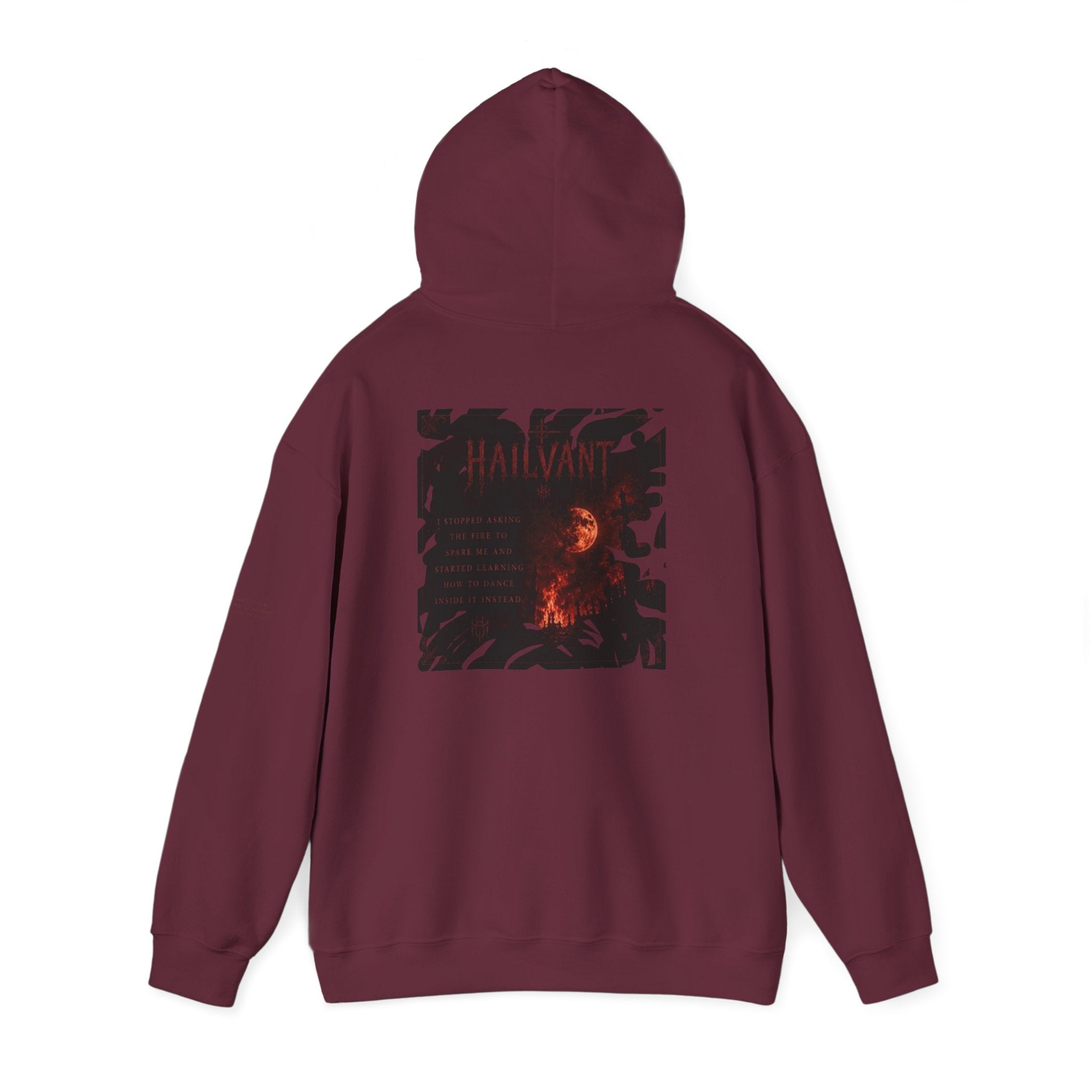 Hoodie — Hailvant Logo Graphic with Side Quote